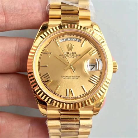 rolex gold band replica|second hand gold rolex watches.